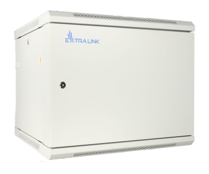 Szafa RACK Extralink Szafka wisząca rack 9U 600x600 szara metalowe drzwi EX.13025